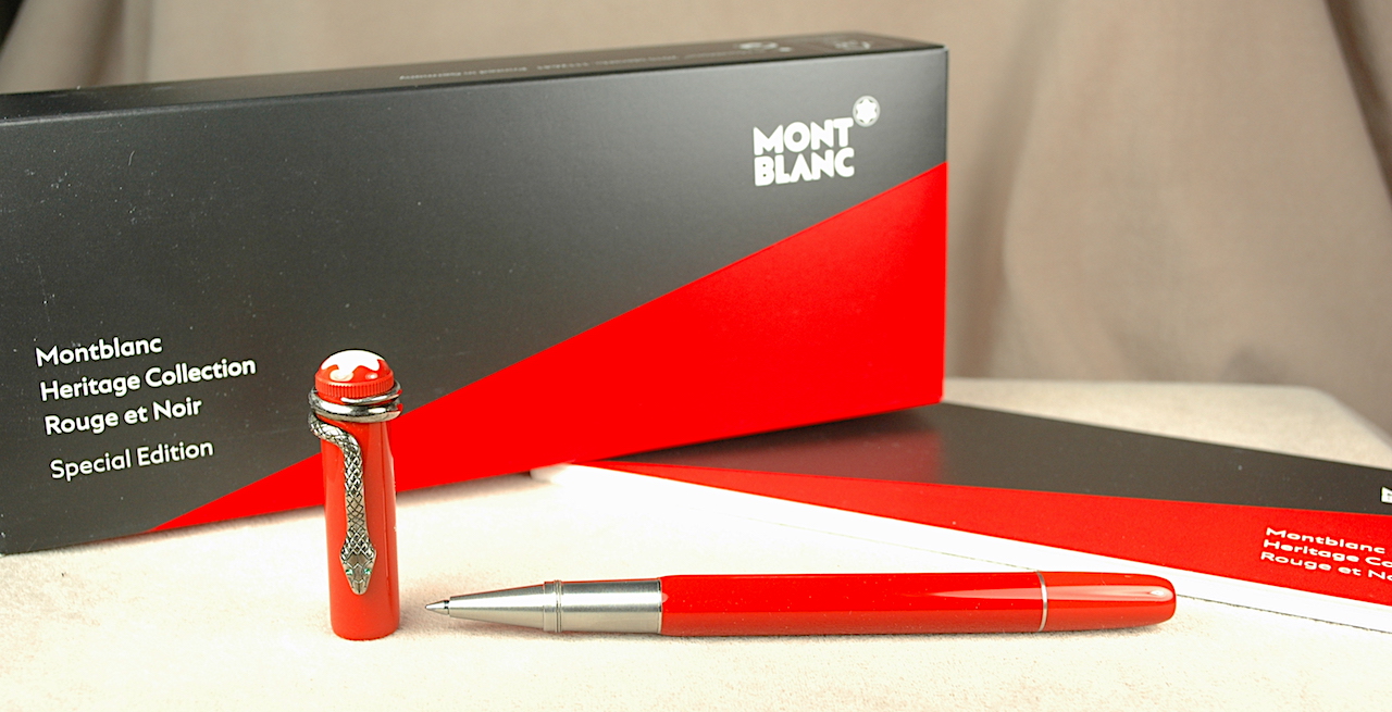Pre-Owned Pens: 4754: Mont Blanc: Rouge et Noir Coral